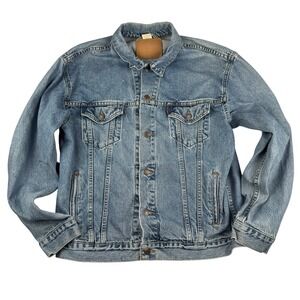 VTG Levis Denim Jacket XL Men's Blue Trucker Relaxed Y2K Jean  70507-0389